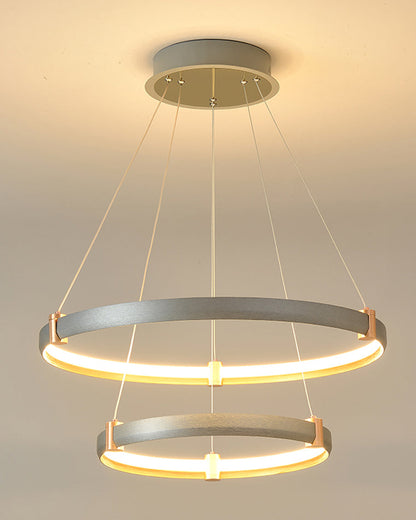 Diff Grey Tiered Circular Led Chandelier-DF2269