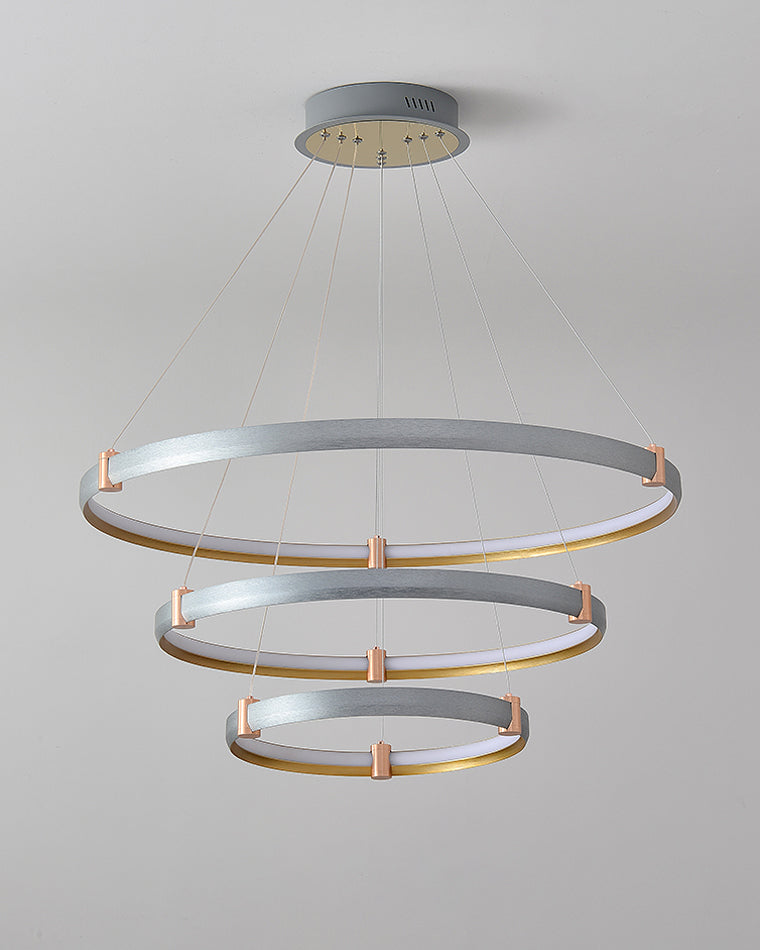 Diff Grey Tiered Circular Led Chandelier-DF2269