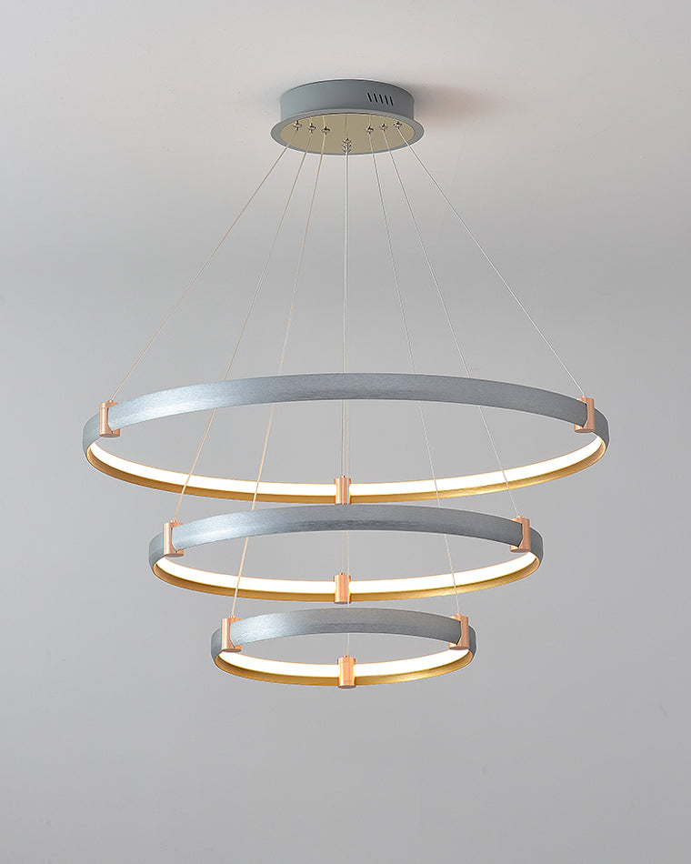 Diff Grey Tiered Circular Led Chandelier-DF2269