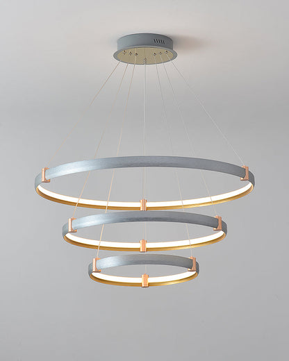 Diff Grey Tiered Circular Led Chandelier-DF2269