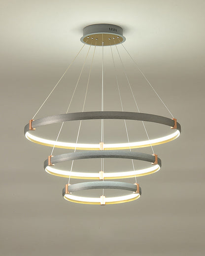 Diff Grey Tiered Circular Led Chandelier-DF2269