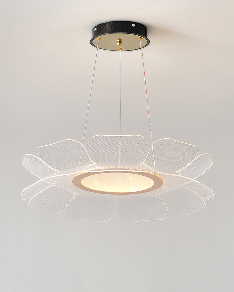 Diff Champagne Gold Acrylic Flower Chandelier-DF2275