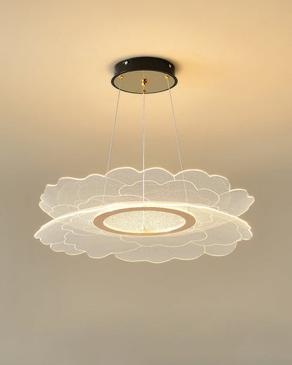 Diff Champagne Gold Acrylic Flower Chandelier-DF2275