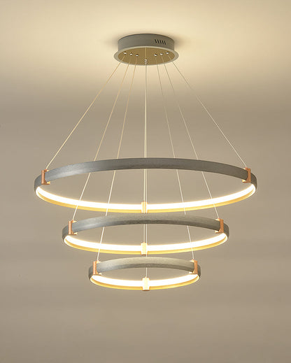 Diff Grey Tiered Circular Led Chandelier-DF2269