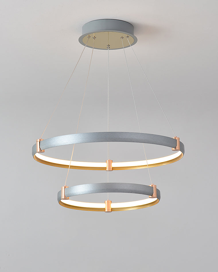 Diff Grey Tiered Circular Led Chandelier-DF2269