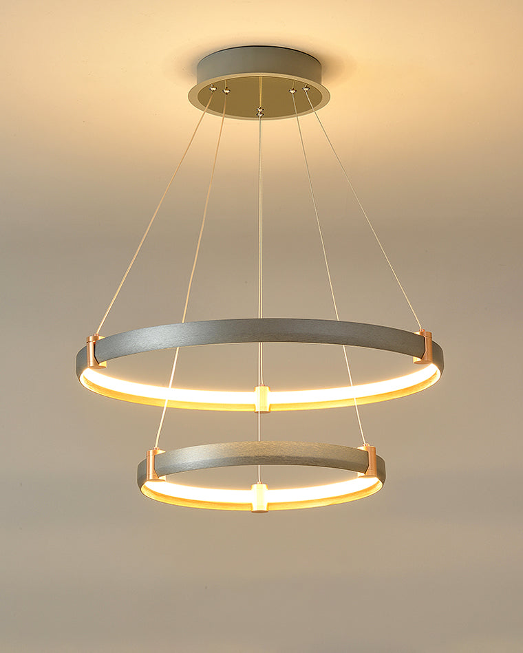 Diff Grey Tiered Circular Led Chandelier-DF2269