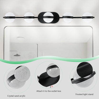 Modern Minimalist LED 5 Bulb Bathroom Vanity Light-DG2038