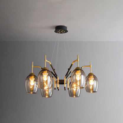 Diff Glass Bell Chandelier-DF2260