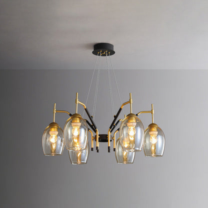 Diff Glass Bell Chandelier-DF2260