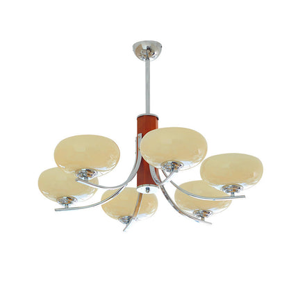 Diff Art Deco Milk Glass Chandelier-DF2302
