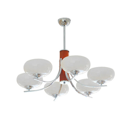 Diff Art Deco Milk Glass Chandelier-DF2302