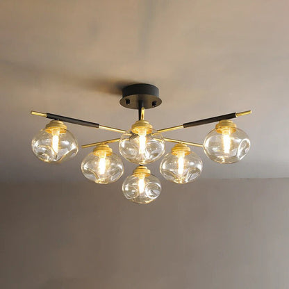 Diff Blown Glass Globe Chandelier-DF2261