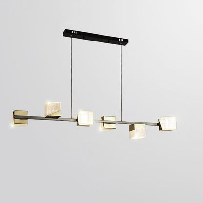 Diff Cubes Gold Chandelier-DF2211