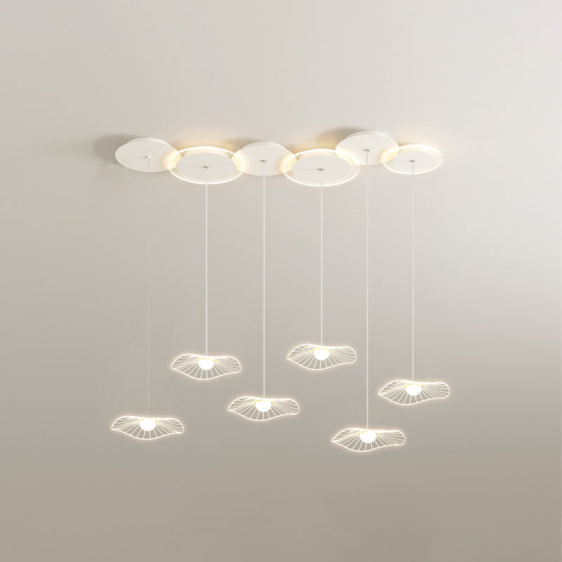 Diff Lotus Flower Staggered Chandelier-DF2212