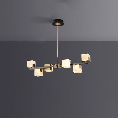 Diff Cubes Gold Chandelier-DF2211