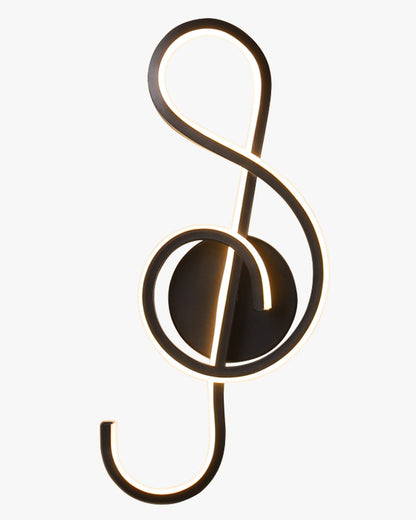 Diff Musical Note Sculptural Wall Sconce-DF6015