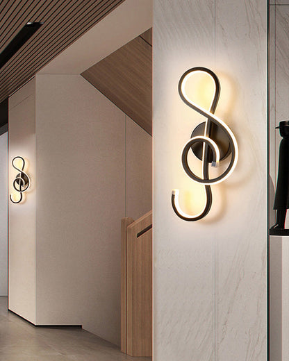 Diff Musical Note Sculptural Wall Sconce-DF6015