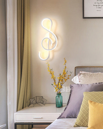 Diff Musical Note Sculptural Wall Sconce-DF6015