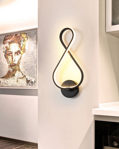 Diff Musical Note Sculptural Wall Sconce-DF6015