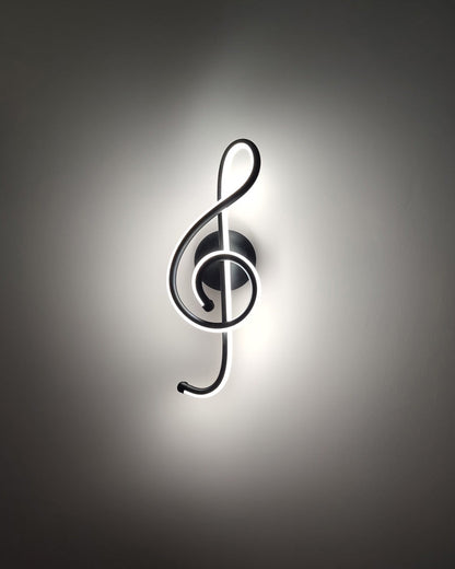 Diff Musical Note Sculptural Wall Sconce-DF6015