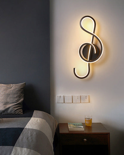 Diff Musical Note Sculptural Wall Sconce-DF6015