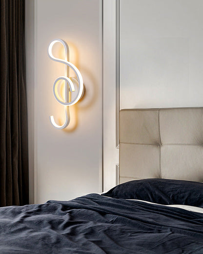Diff Musical Note Sculptural Wall Sconce-DF6015