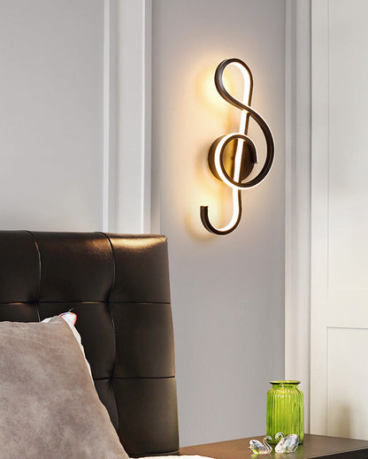 Diff Musical Note Sculptural Wall Sconce-DF6015