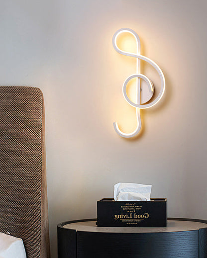 Diff Musical Note Sculptural Wall Sconce-DF6015