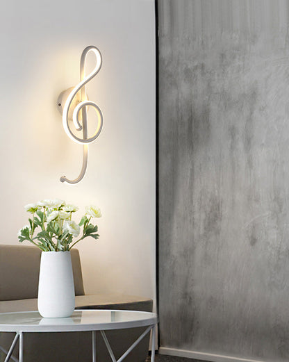 Diff Musical Note Sculptural Wall Sconce-DF6015