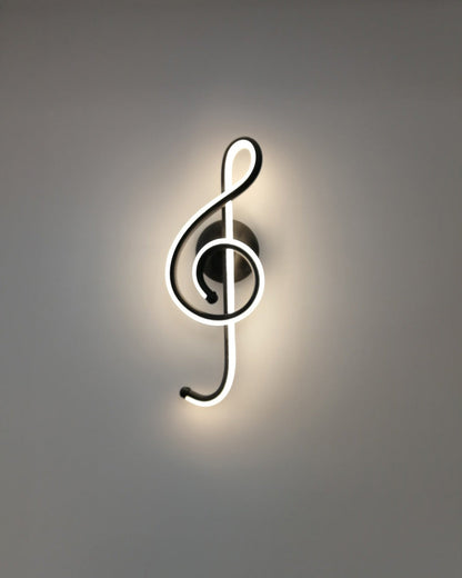 Diff Musical Note Sculptural Wall Sconce-DF6015