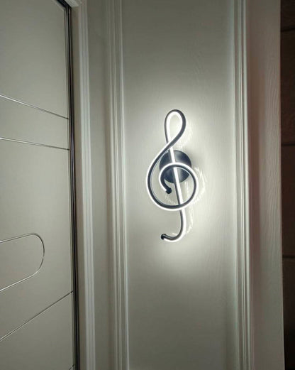 Diff Musical Note Sculptural Wall Sconce-DF6015