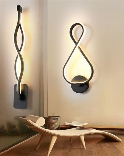 Diff Musical Note Sculptural Wall Sconce-DF6015