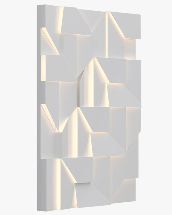 Diff Rectangular Sculptural Art Wall Sconce-DF6020