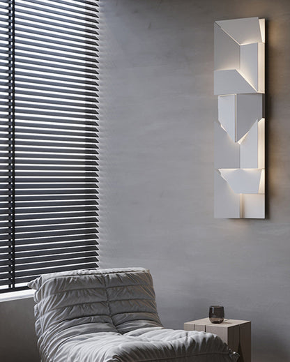 Diff Rectangular Sculptural Art Wall Sconce-DF6020