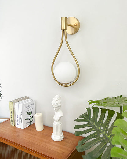 Diff Glass Globe Tear Drop Wall Sconce-DF6022