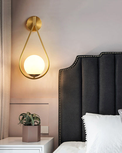 Diff Glass Globe Tear Drop Wall Sconce-DF6022