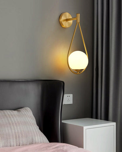 Diff Glass Globe Tear Drop Wall Sconce-DF6022