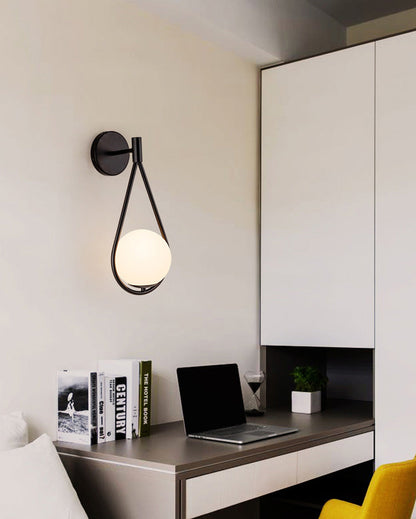 Diff Glass Globe Tear Drop Wall Sconce-DF6022