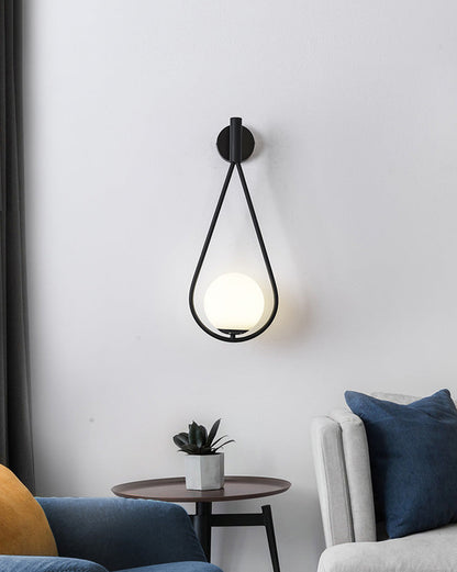 Diff Glass Globe Tear Drop Wall Sconce-DF6022
