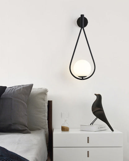 Diff Glass Globe Tear Drop Wall Sconce-DF6022