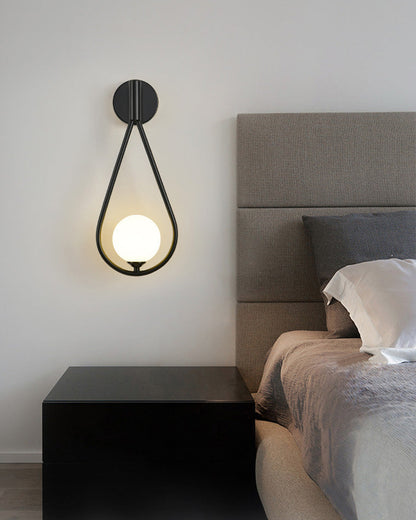 Diff Glass Globe Tear Drop Wall Sconce-DF6022