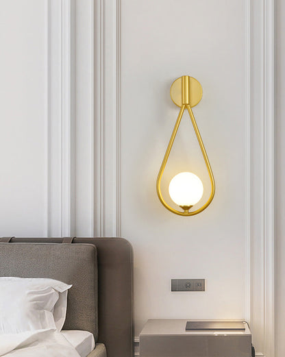 Diff Glass Globe Tear Drop Wall Sconce-DF6022