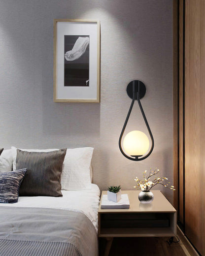 Diff Glass Globe Tear Drop Wall Sconce-DF6022
