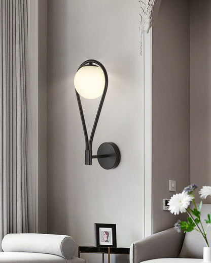 Diff Glass Globe Tear Drop Wall Sconce-DF6022