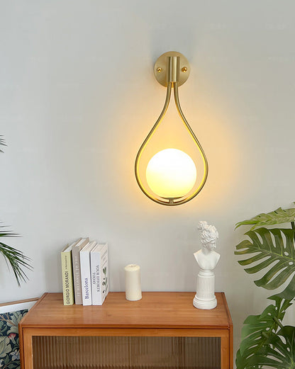 Diff Glass Globe Tear Drop Wall Sconce-DF6022