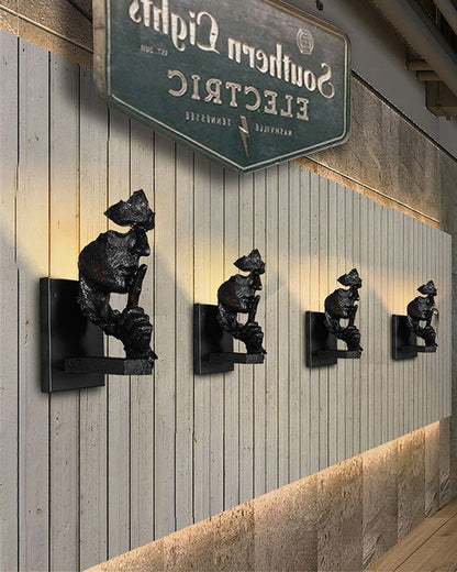 Diff Silence Gesture Sculptural Wall Sconce-DF6023
