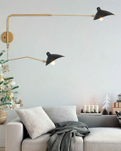 Diff Articulating Swivel Double Arm Wall Sconce-DF6024