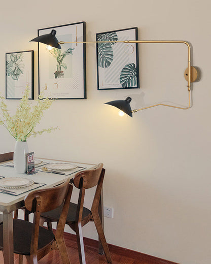 Diff Articulating Swivel Double Arm Wall Sconce-DF6024