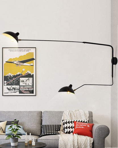 Diff Articulating Swivel Double Arm Wall Sconce-DF6024