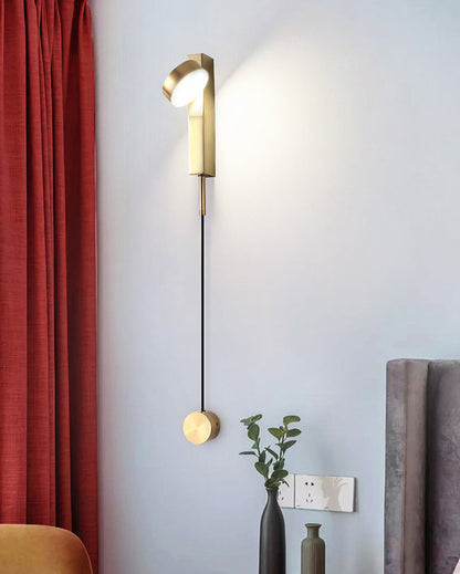Diff Adjustable Black/Gold Pendulum Wall Sconce-DF6029